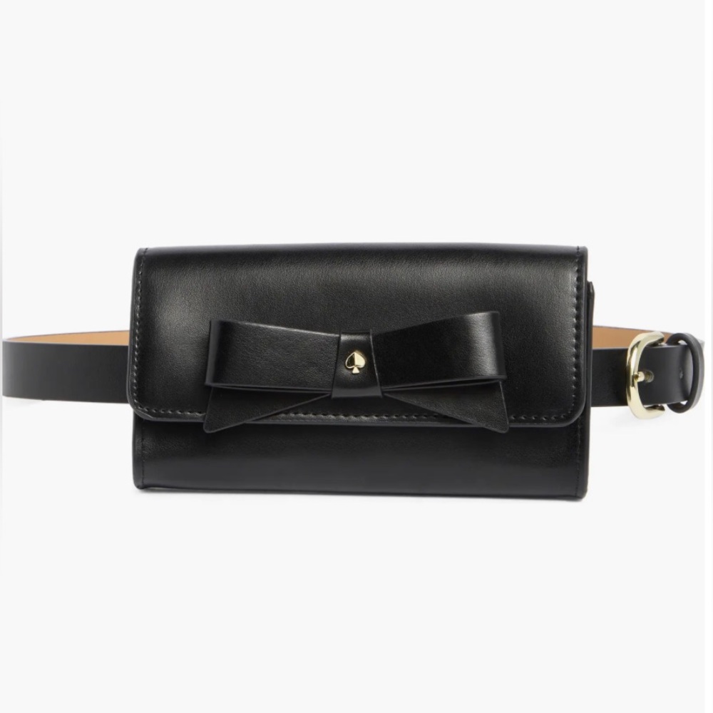 NWT! Kate Spade authentic leather waist bag/belt bag/crossbody red with pink bow - Picture 14 of 15